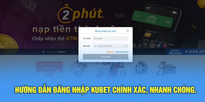 Các vấn đề về quá trình đăng nhập Kubet